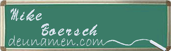 Mike Boersch Visitenkarte